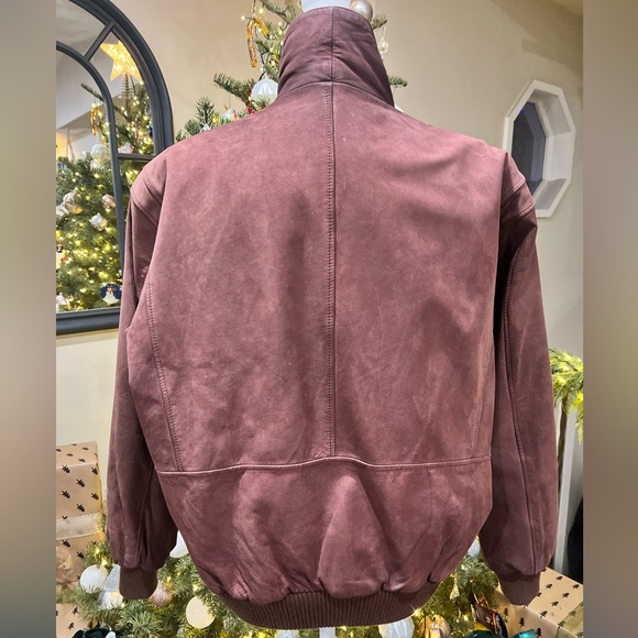 Vintage Leather Aviator Bomber Style Jacket - Picture 6 of 10